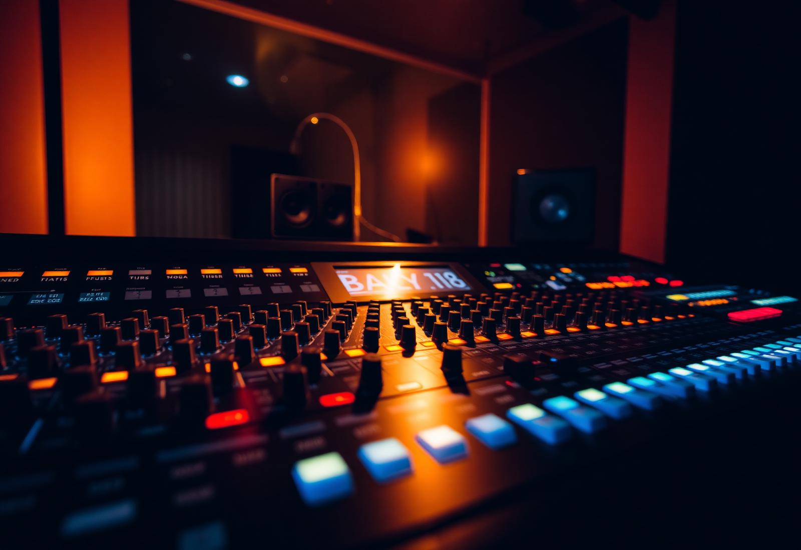Mixing console